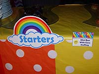 Rainbow Birthday theme Food labels